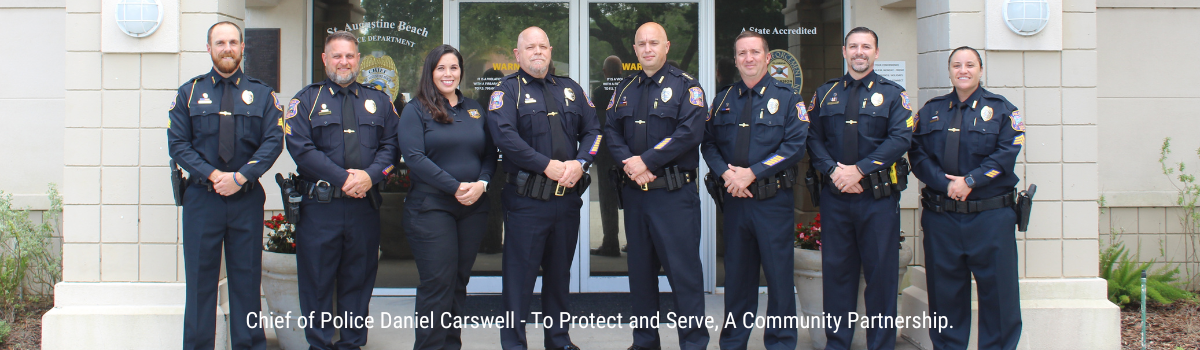 St. Augustine Beach Police Department Patrol Officers and Patrol Sergeant 